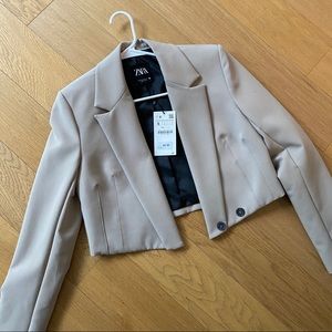 Zara cropped blazer jacket new with tag